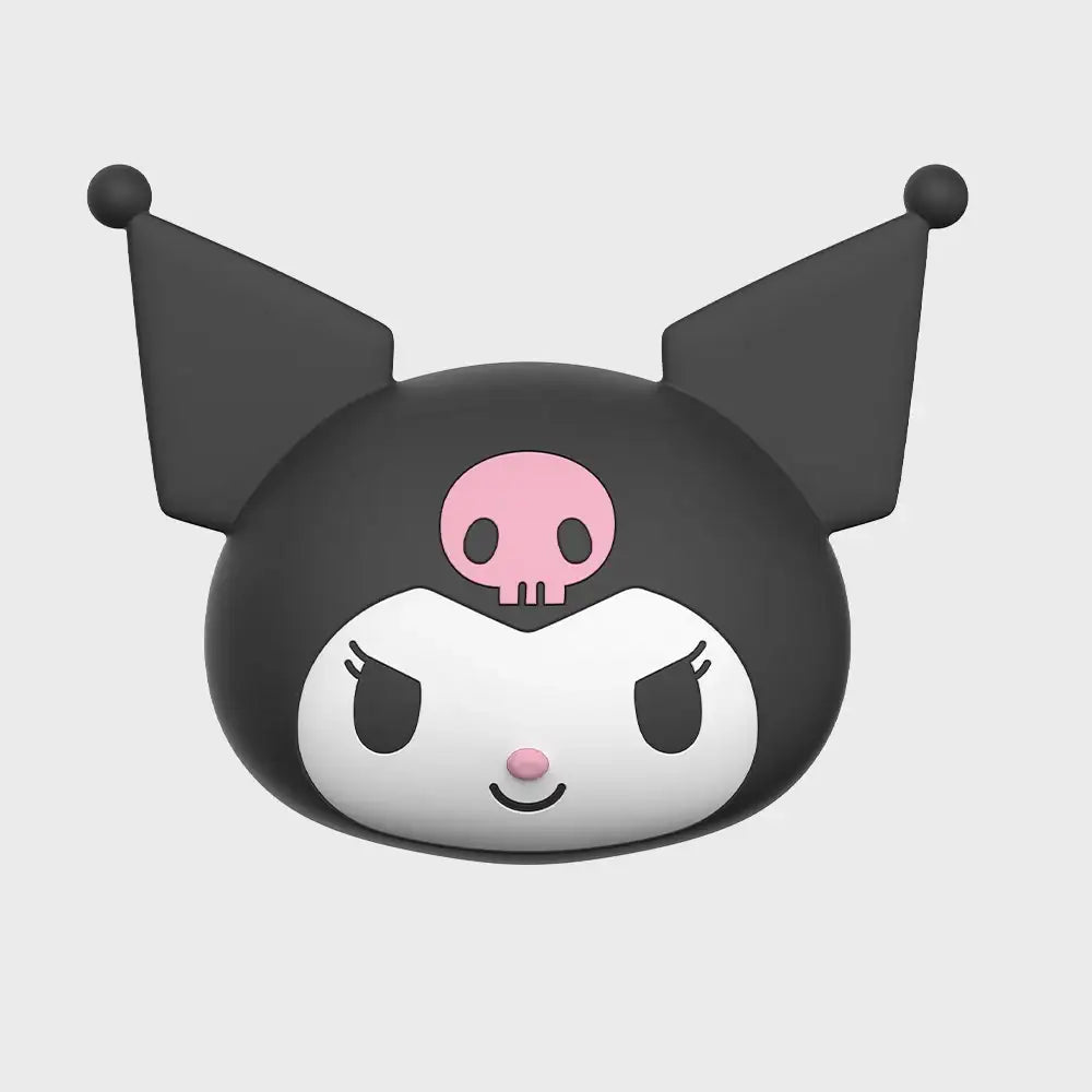 ◆SLBS◆ Kuromi Galaxy Buds Cover with Bead Strap 8800240233 SLBS - Sanrio Characters Galaxy Buds Cover with Bead Strap