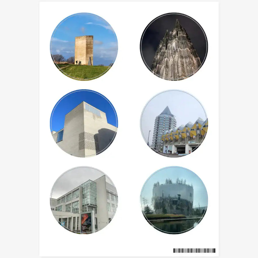 JK Studio - Overseas Architecture & City Tour Stickers - Marpple Shop - Sticker - Harumio