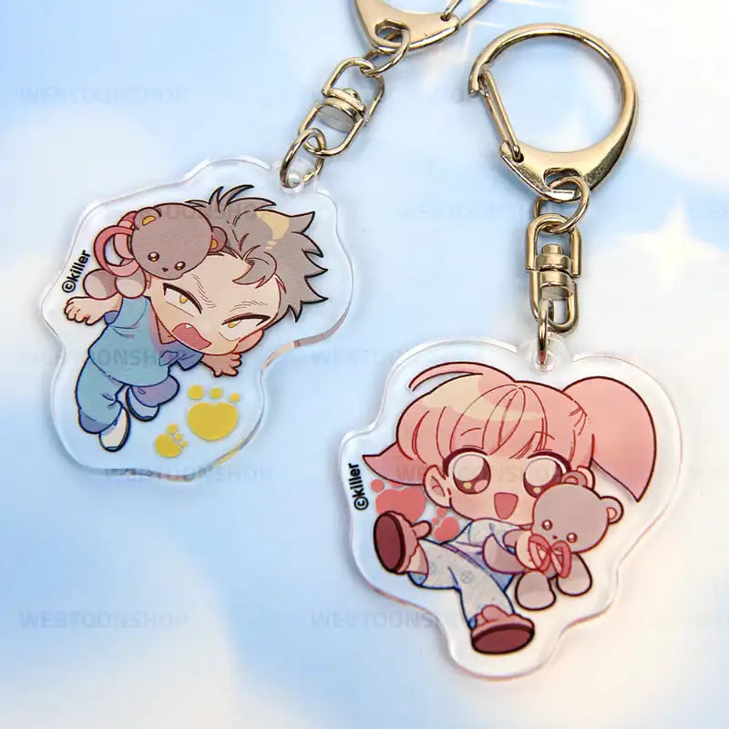 Teddy Bear - Acrylic Keyring (Double-sided) - Webtoon Shop - Acrylic Keyring - Harumio