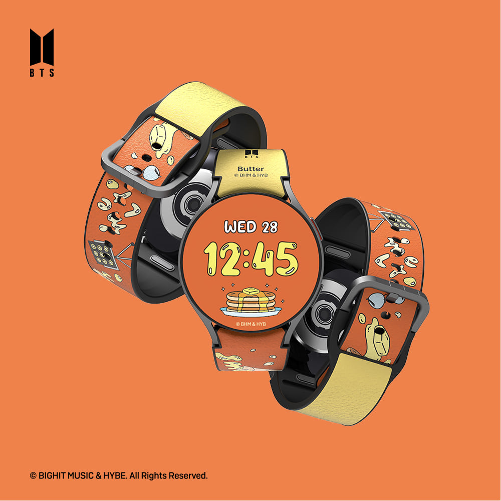 SLBS - BTS Butter Music Theme Hybrid Watch Strap (Galaxy Watch6)