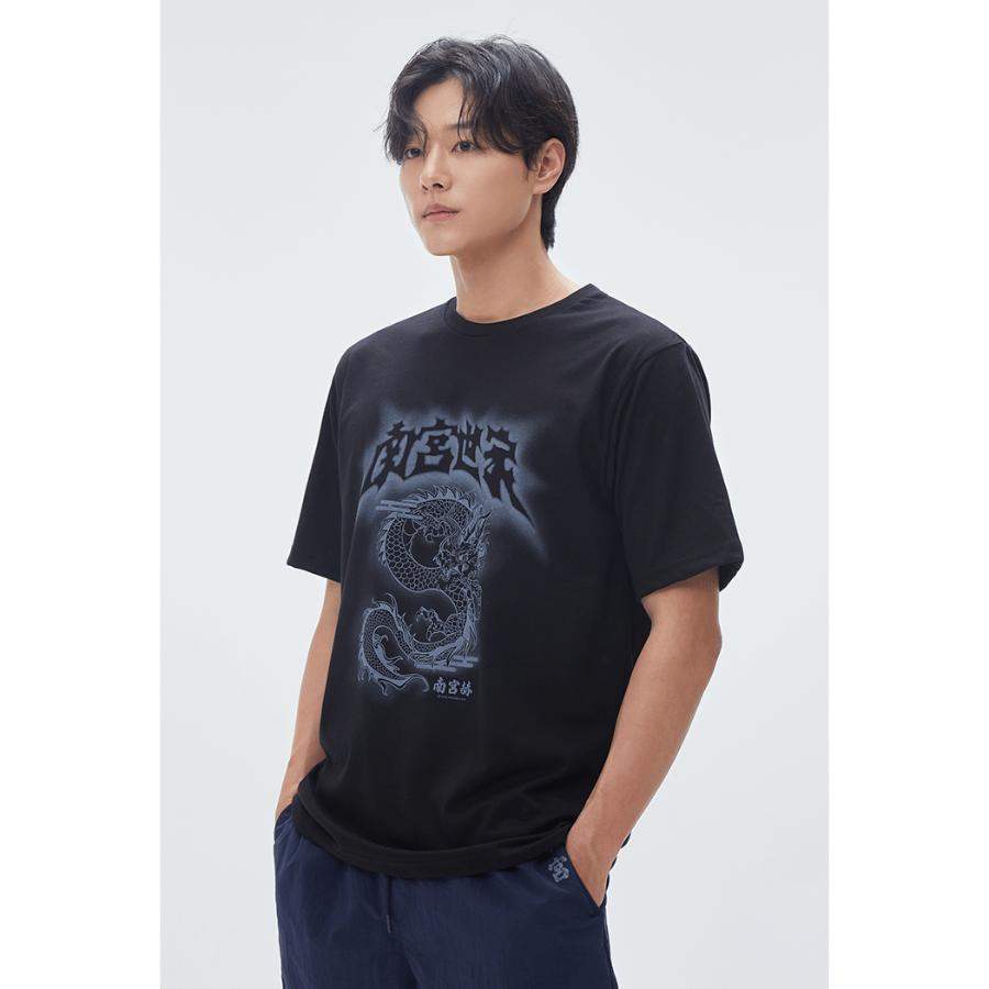 SPAO x Namgung Hyuk - Short Sleeve T-Shirt (Black)