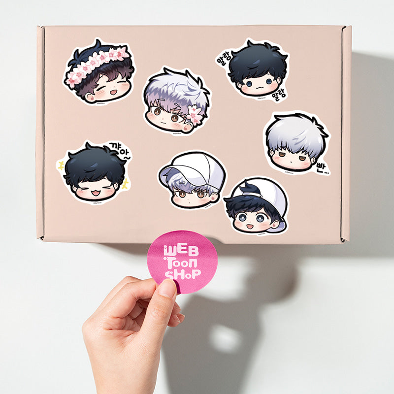Cherry Blossoms After Winter - Favourite Big Piece Sticker No. 1 Emoticon Set A
