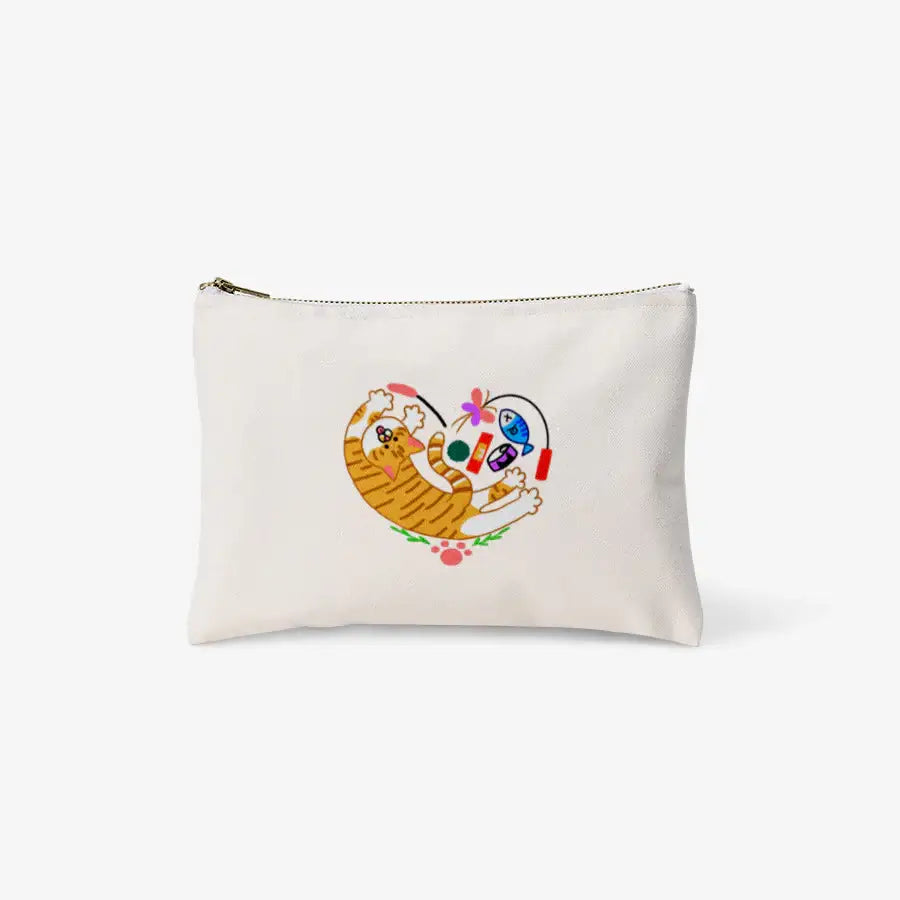 Kodanhan - Happy Cat Fabric Pouch - Marpple Shop - Pouch - Harumio