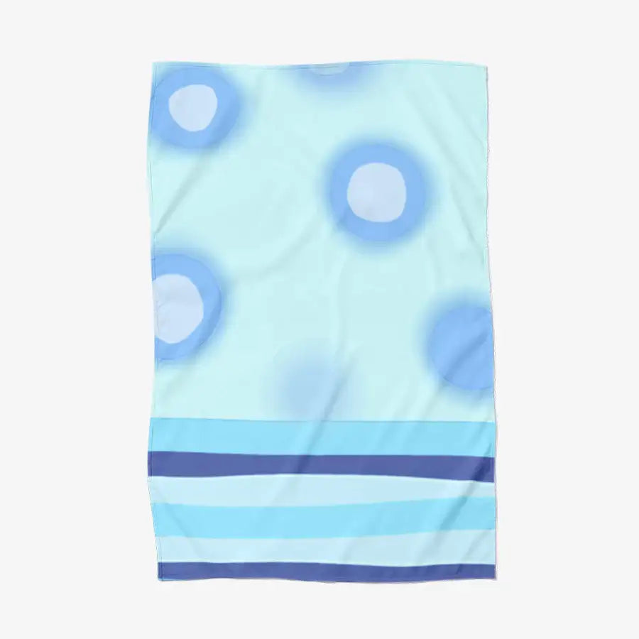 Luna Moon - Blue Vertical Soft Blanket - Marpple Shop - Blanket - Harumio