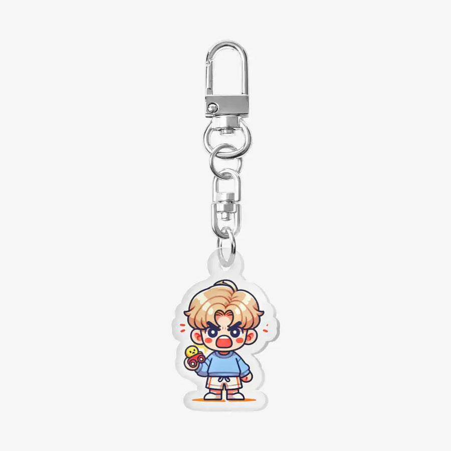 Ppomily Store - Angry Posikgu Acrylic Keyring - Marpple Shop - Keyring - Harumio
