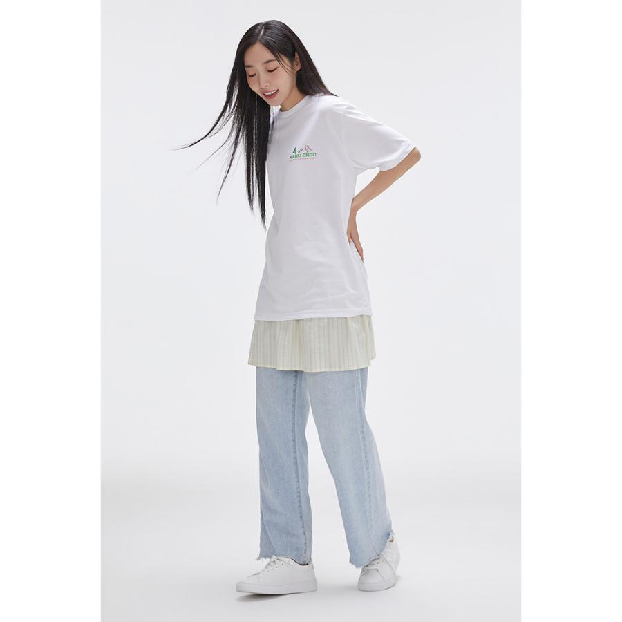 SPAO x Maru is a Puppy - Welcome to Marune Fruit Shop Short Sleeve T-Shirt (White)