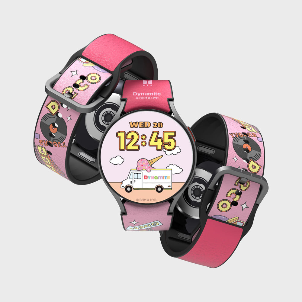 SLBS - BTS Dynamite Music Theme Hybrid Watch Strap (Galaxy Watch6)