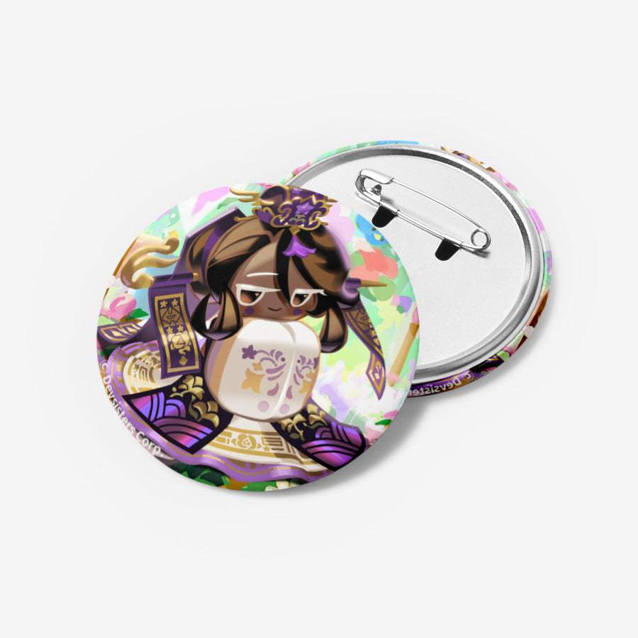 Cookie Run : Kingdom - Black Sugar Cookie (Skin) Pin Button - Cookie Run - Pin Button - Harumio