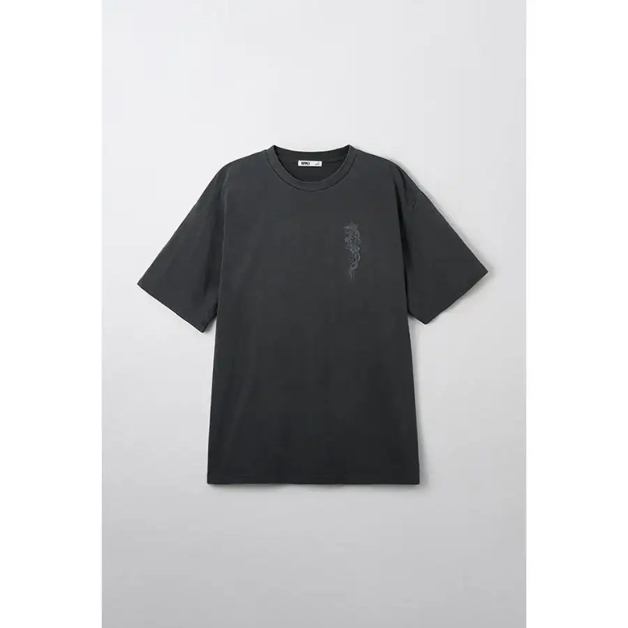 SPAO x Namgung Hyuk - Short Sleeve T-Shirt (CHARCOAL) - SPAO - T-Shirt - Harumio
