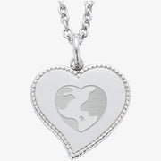 ILoveTheWorld - Surgical Steel Heart Necklace - Marpple Shop - Necklace - Harumio
