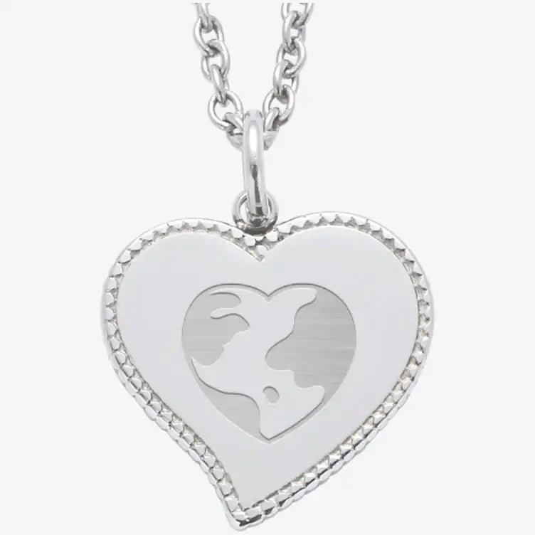 ILoveTheWorld - Surgical Steel Heart Necklace - Marpple Shop - Necklace - Harumio