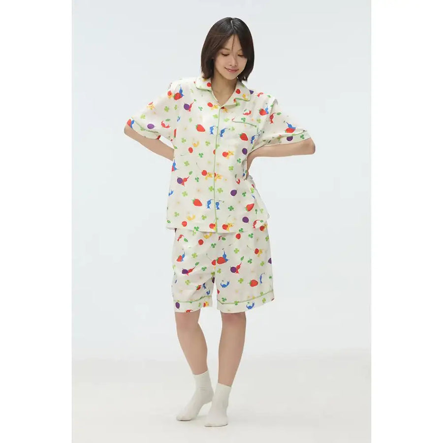 SPAO x PIKMIN - Short Sleeve Pajamas - SPAO - Pajamas - Harumio