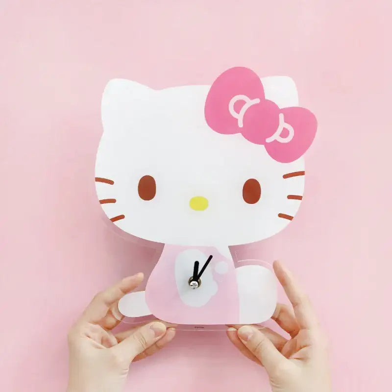 NARA HOME DECO X Sanrio - Acrylic Wall Clock Cutie - NARA HOME DECO - Wall Clocks - Harumio
