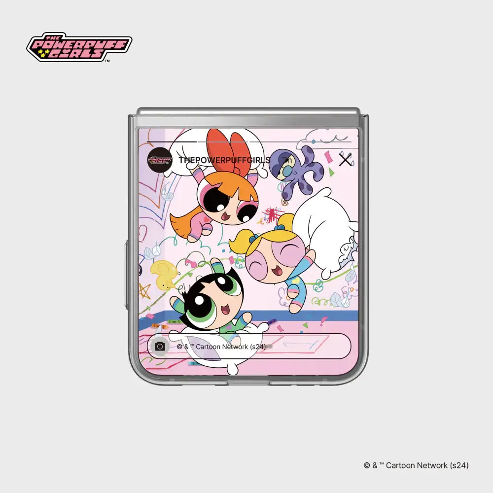SLBS - Powerpuff Girls Flip Suit Card (Galaxy Z Flip6) - SLBS - flip suit card - Harumio