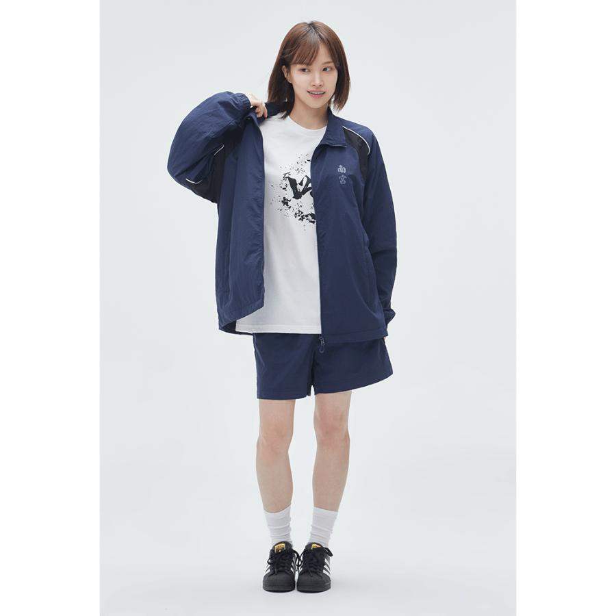 SPAO x Namgung Hyuk - Windbreaker (GLOSSY NAVY) - SPAO - Windbreaker - Harumio