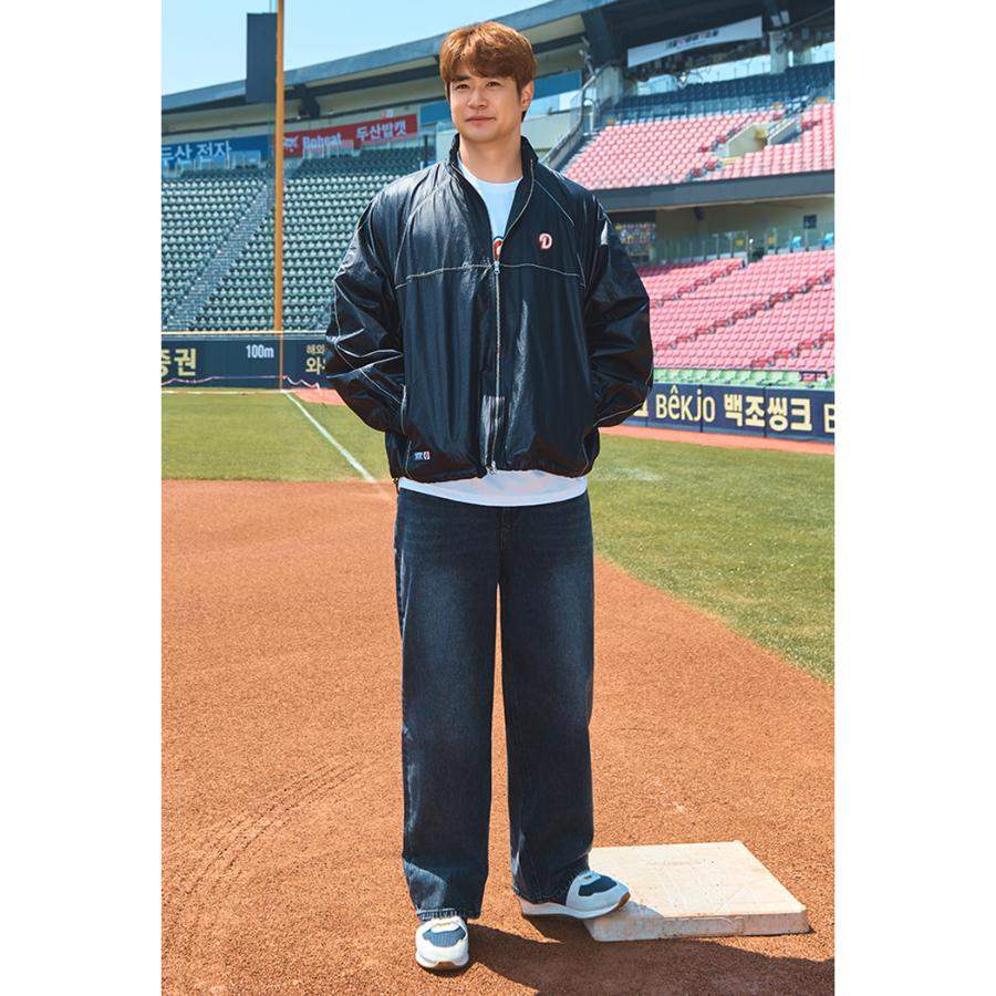 SPAO x Doosan Bears - Overfit Stitch Windbreaker - SPAO - Windbreaker - Harumio
