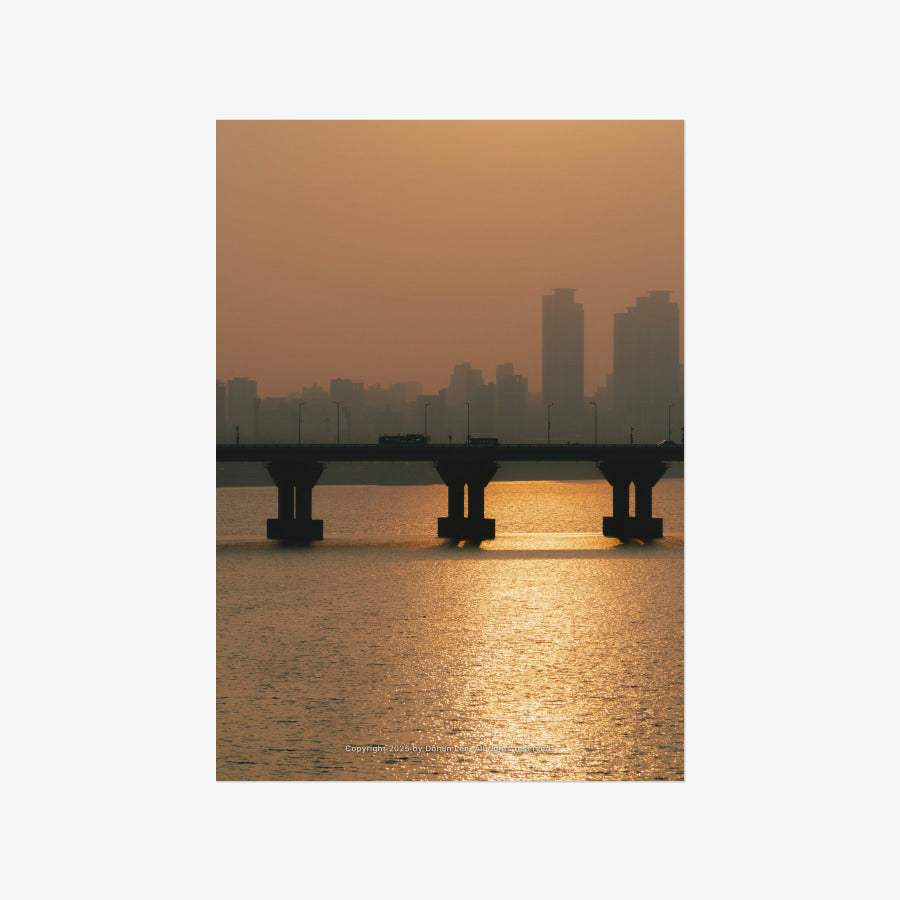 Do Hun Lee - Sunset Bridge A3 Poster - Marpple Shop - Poster - Harumio