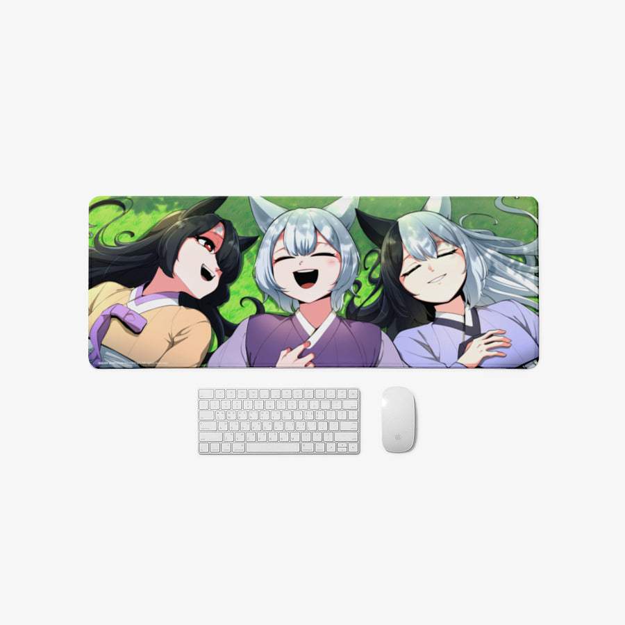 Fox Fox - The Fox Sisters Overlock Desk Pad - Marpple Shop - Desk Pad - Harumio