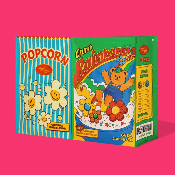 Wiggle Wiggle - Tarpaulin Recycling Bin Set (Cereal & Popcorn)