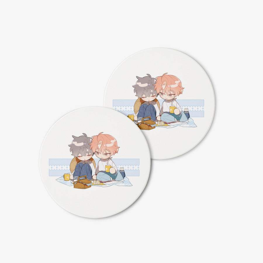 Flowers in the Garden - Garden Flower Diatomaceous Earth Cup Coaster - Marpple Shop - Coaster - Harumio