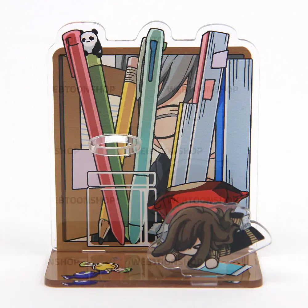 I Don't Want This Kind Of Hero - Acrylic Pen & Memo Holder - Webtoon Shop - Acrylic Keyring - Harumio