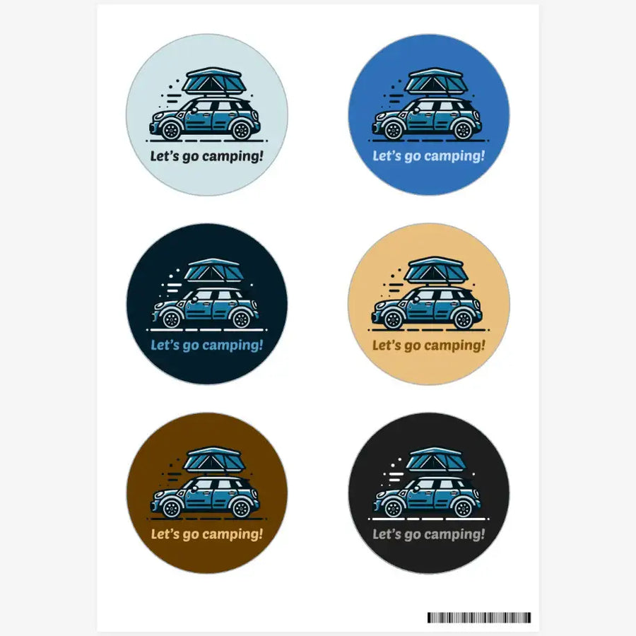 mcble - Camping Sticker - Marpple Shop - Sticker - Harumio