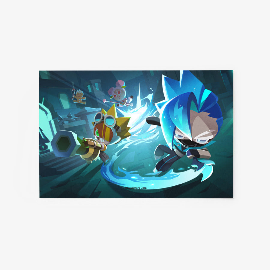 Cookie Run : Tower of Adventure - Sonic Water Cookie Art Postcard – Harumio