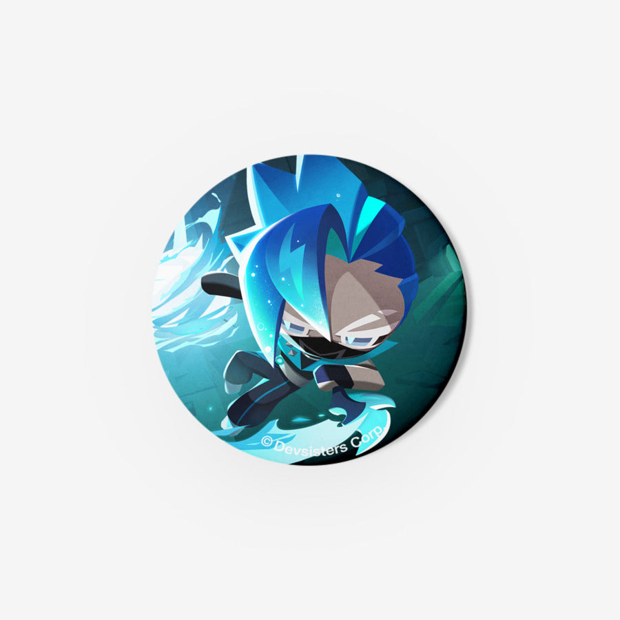 Cookie Run : Tower of Adventure - Sonic Water Cookie Pin Button - Marpple Shop - Pin Button - Harumio