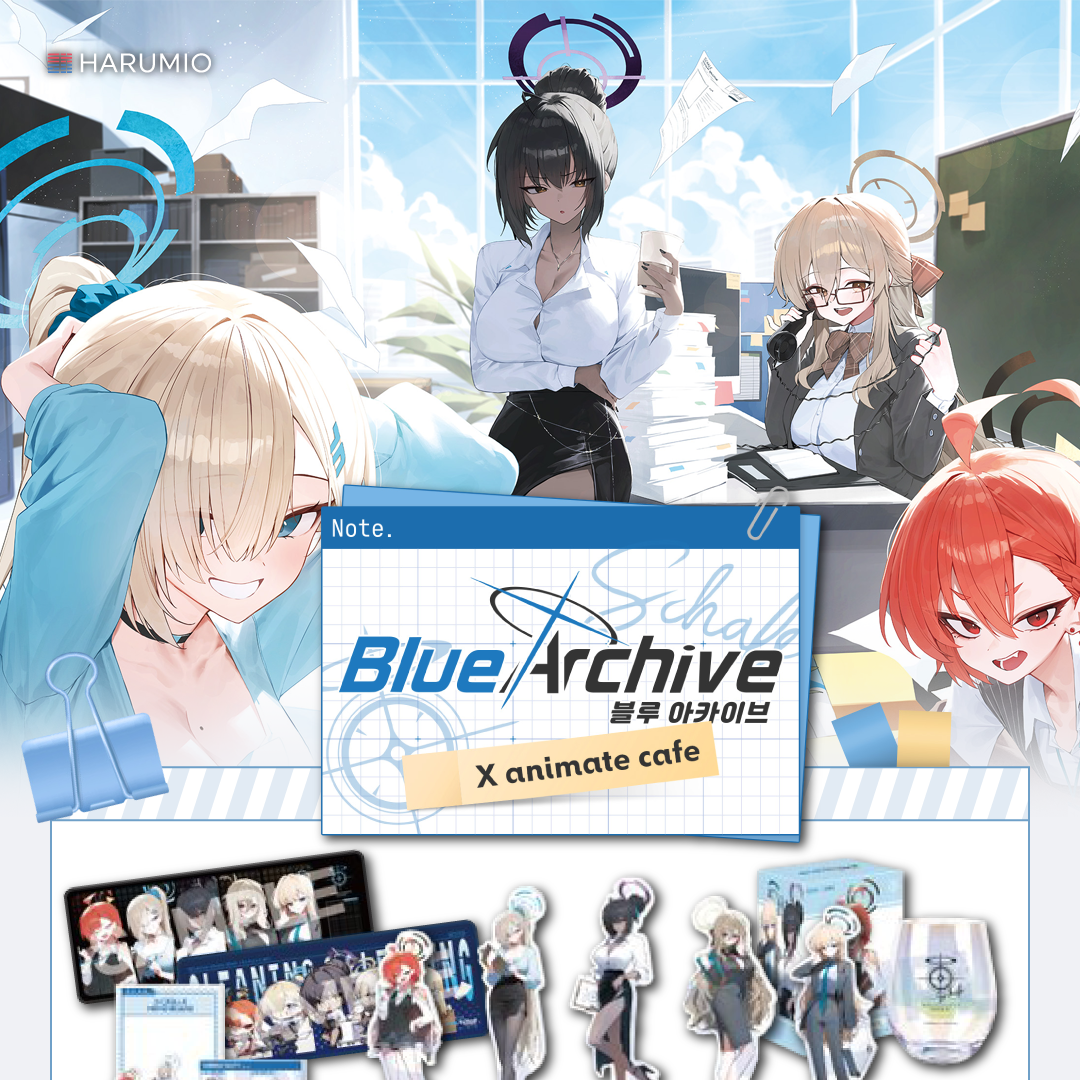 Blue Archive X Animate Cafe