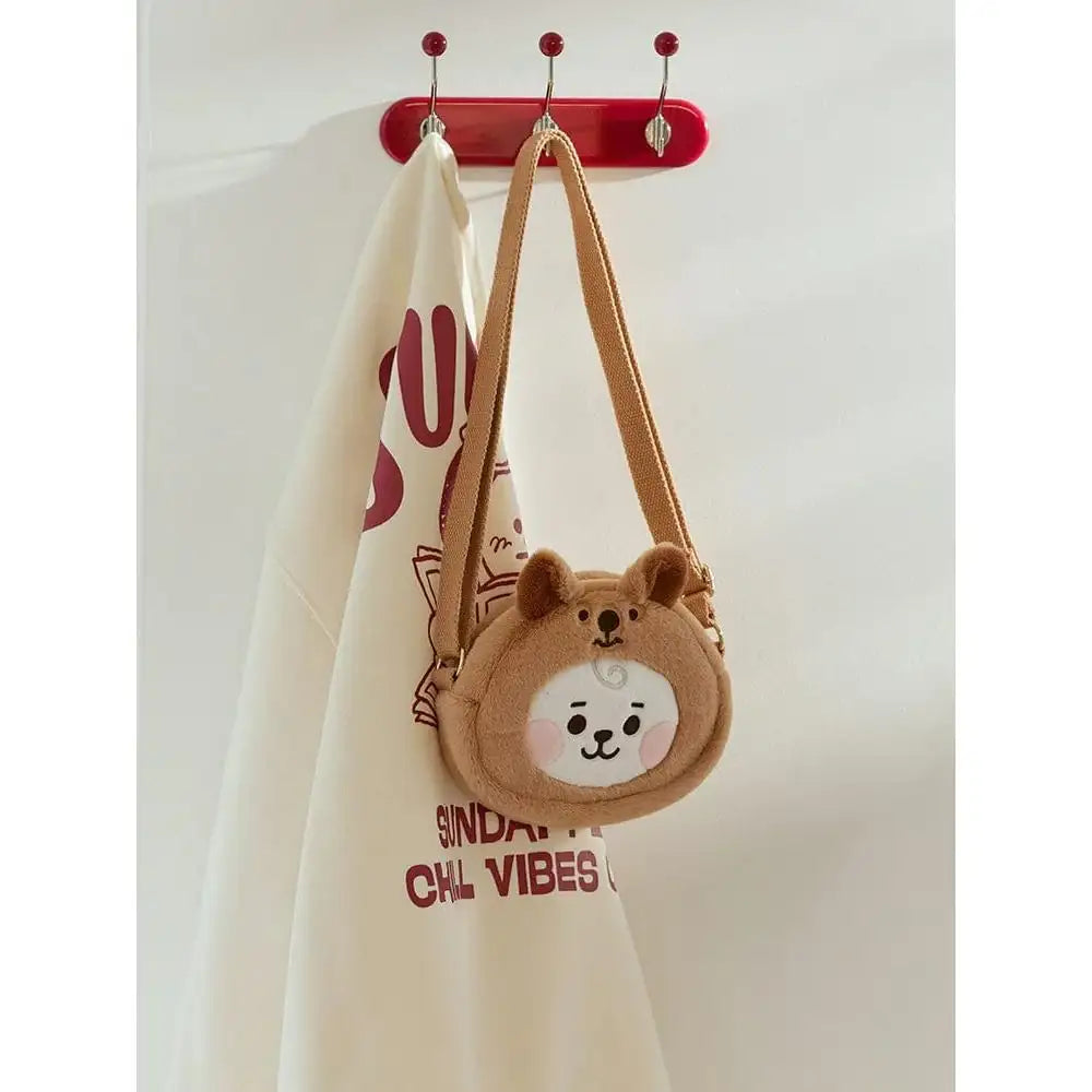 BT21 FLUFFY - RJ Baby Crossbody Bag - BT21 - Crossbody Bag - Harumio