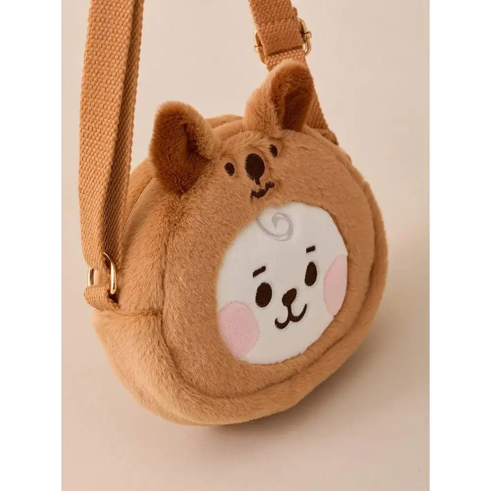BT21 FLUFFY - RJ Baby Crossbody Bag - BT21 - Crossbody Bag - Harumio