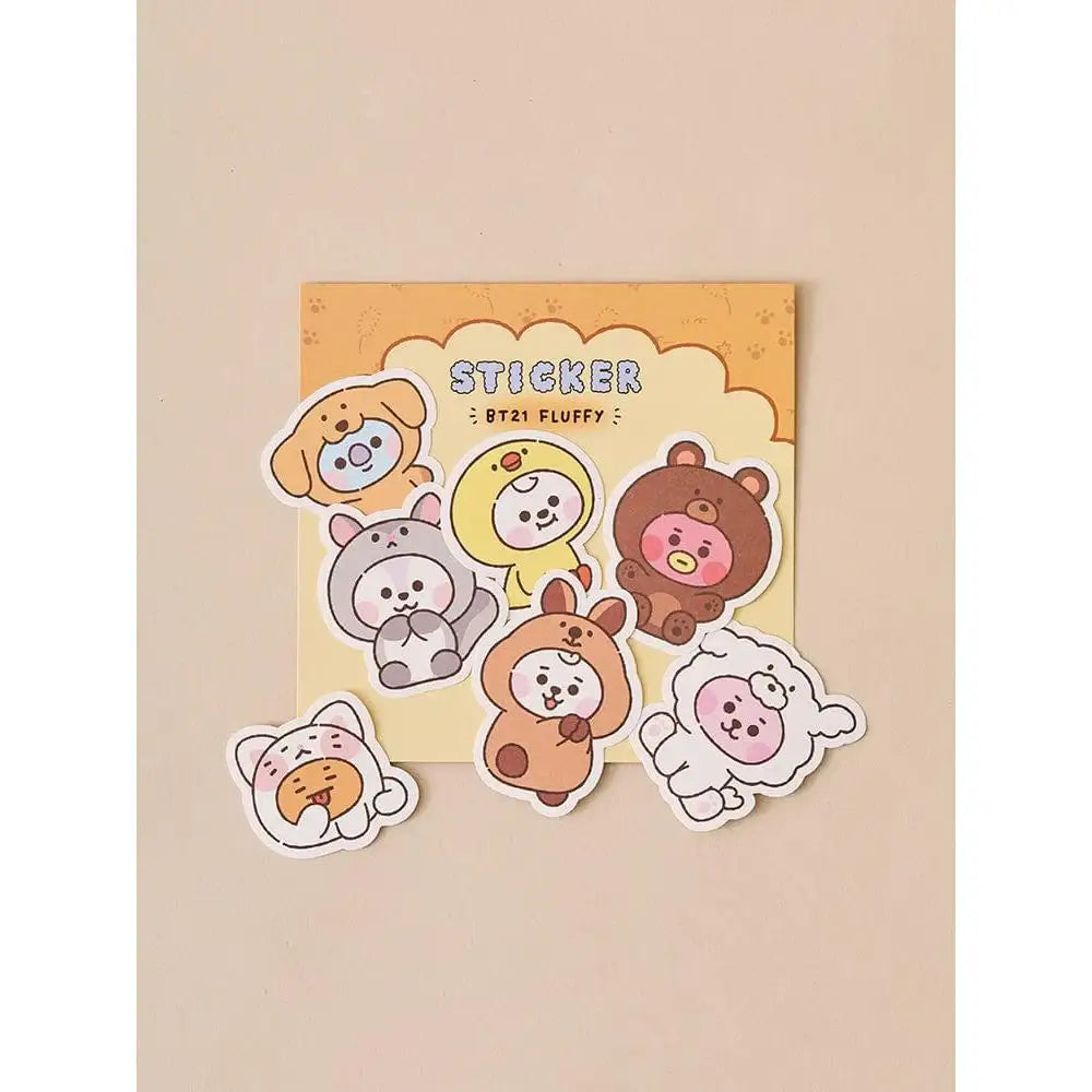 BT21 FLUFFY - Baby Stickers Set - BT21 - Sticker - Harumio
