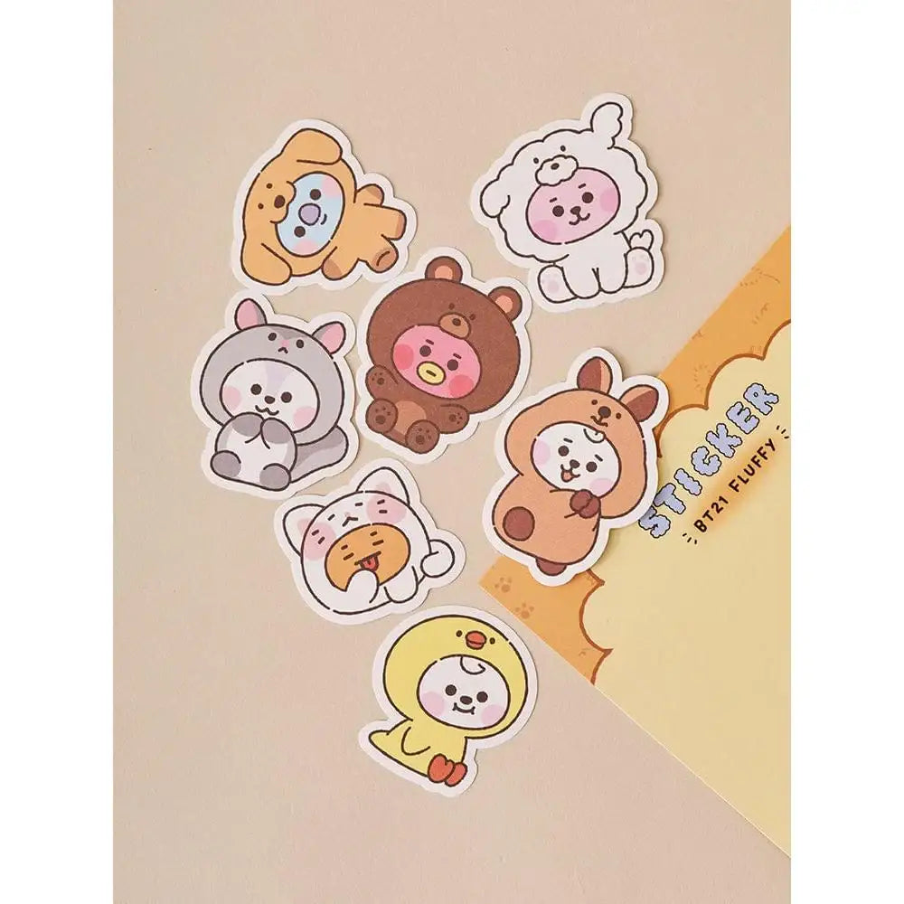 BT21 FLUFFY - Baby Stickers Set - BT21 - Sticker - Harumio