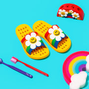 Wiggle Wiggle - Rainbow Smile Kids Bathroom Slippers - Wiggle Wiggle - Slippers - Harumio