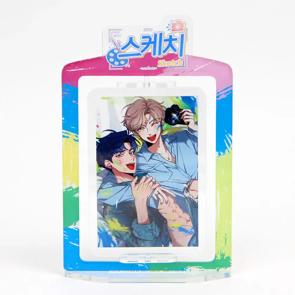 Sketch - Rotating Photo Holder Acrylic Stand - Sketch - Acrylic Stand - Harumio