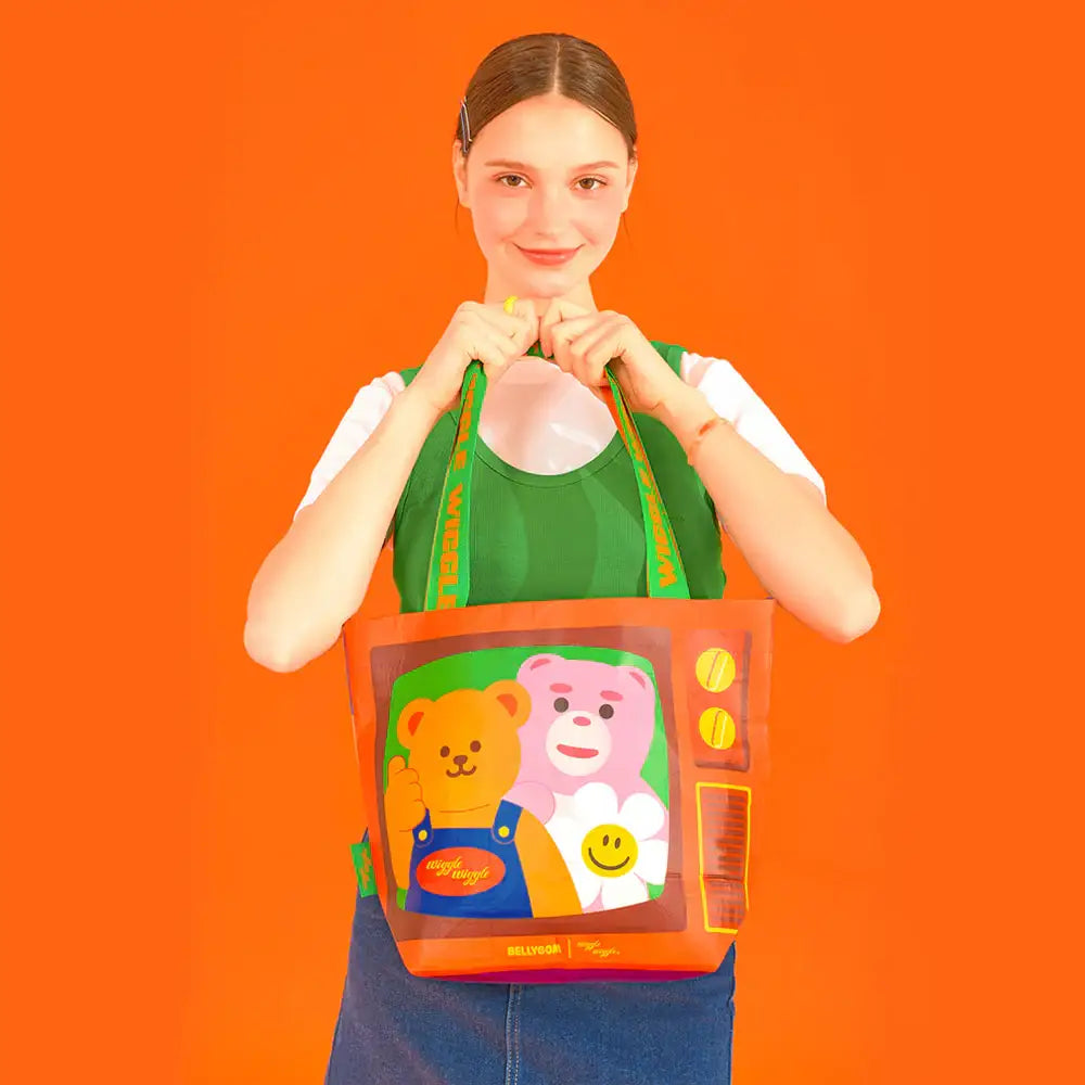 Wiggle Wiggle x Bellygom - Reusable Shopping Bag - Wiggle Wiggle - Shopper Bag - Harumio