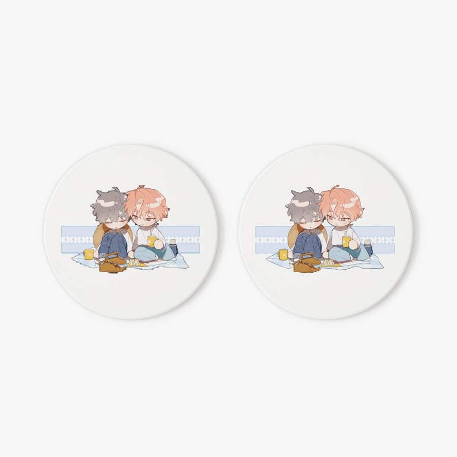 Flowers in the Garden - Garden Flower Diatomaceous Earth Cup Coaster - Marpple Shop - Coaster - Harumio