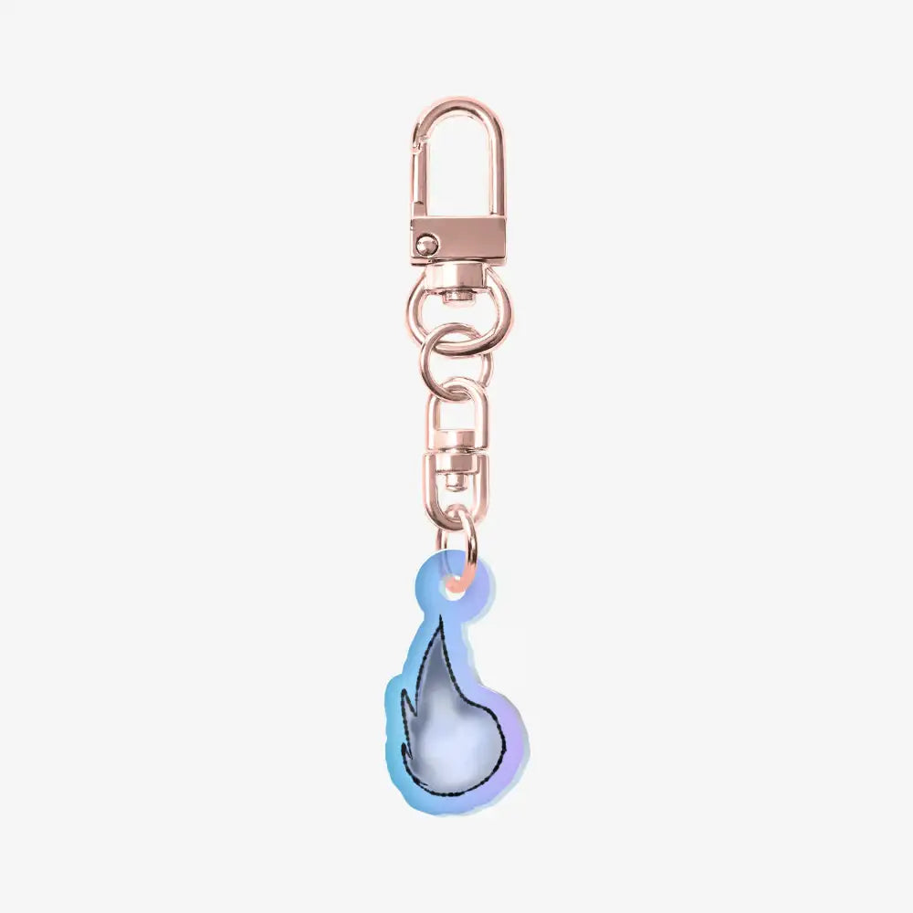 Luna Moon - Gray Fluffy Keyring - Marpple Shop - Keyring - Harumio