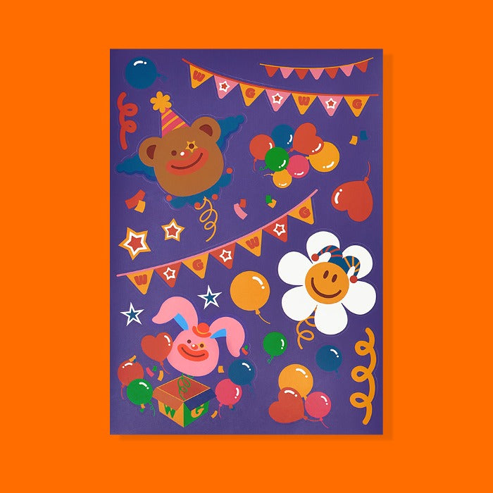 Wiggle Wiggle - Party Box Removable Sticker
