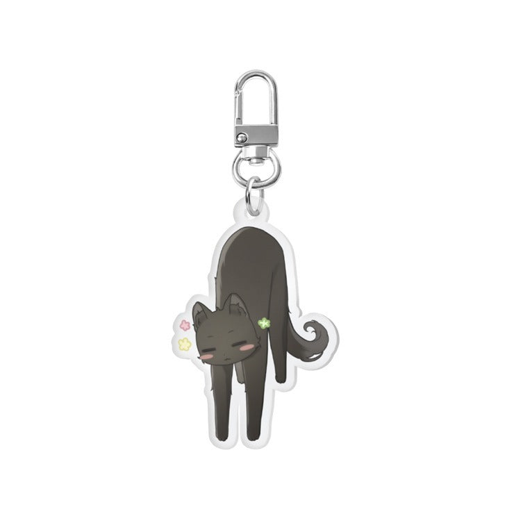 Cat Therapy - Acrylic Keyring