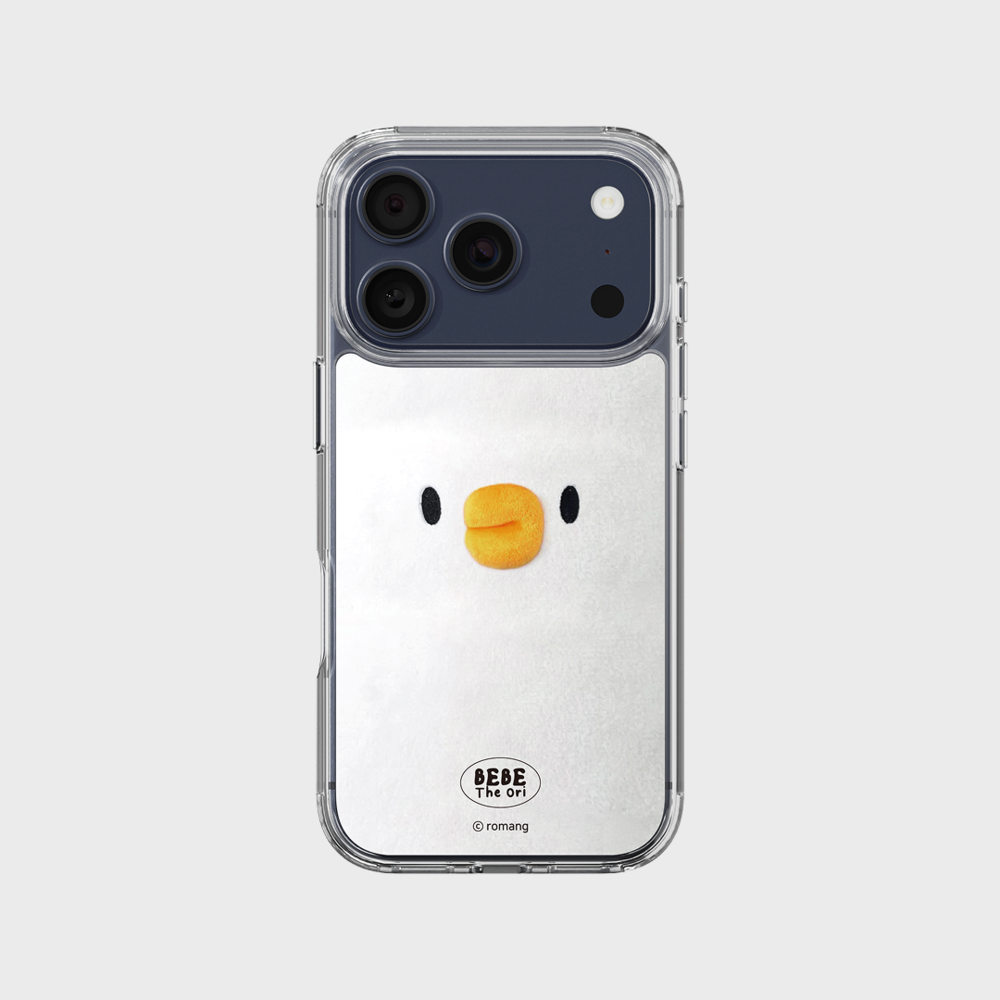 BEBE!Ori x SLBS - Bebe the Duck Face Clear Magnet Case (iPhone 17 Series) + Deco Sticker