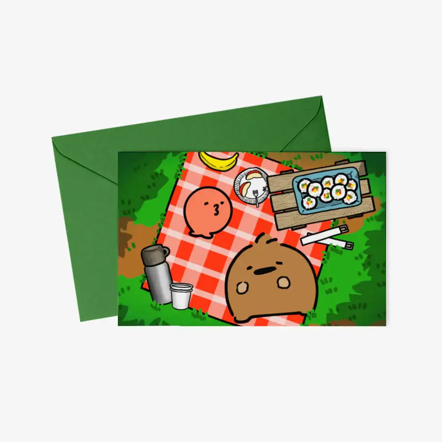 Ttu Ji - We Went for a Picnic Postcard & Envelope Set - Marpple Shop - Postcard - Harumio