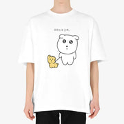 Mememulsang - Dog Walking Short Sleeve T-Shirt - Marpple Shop - T-Shirt - Harumio