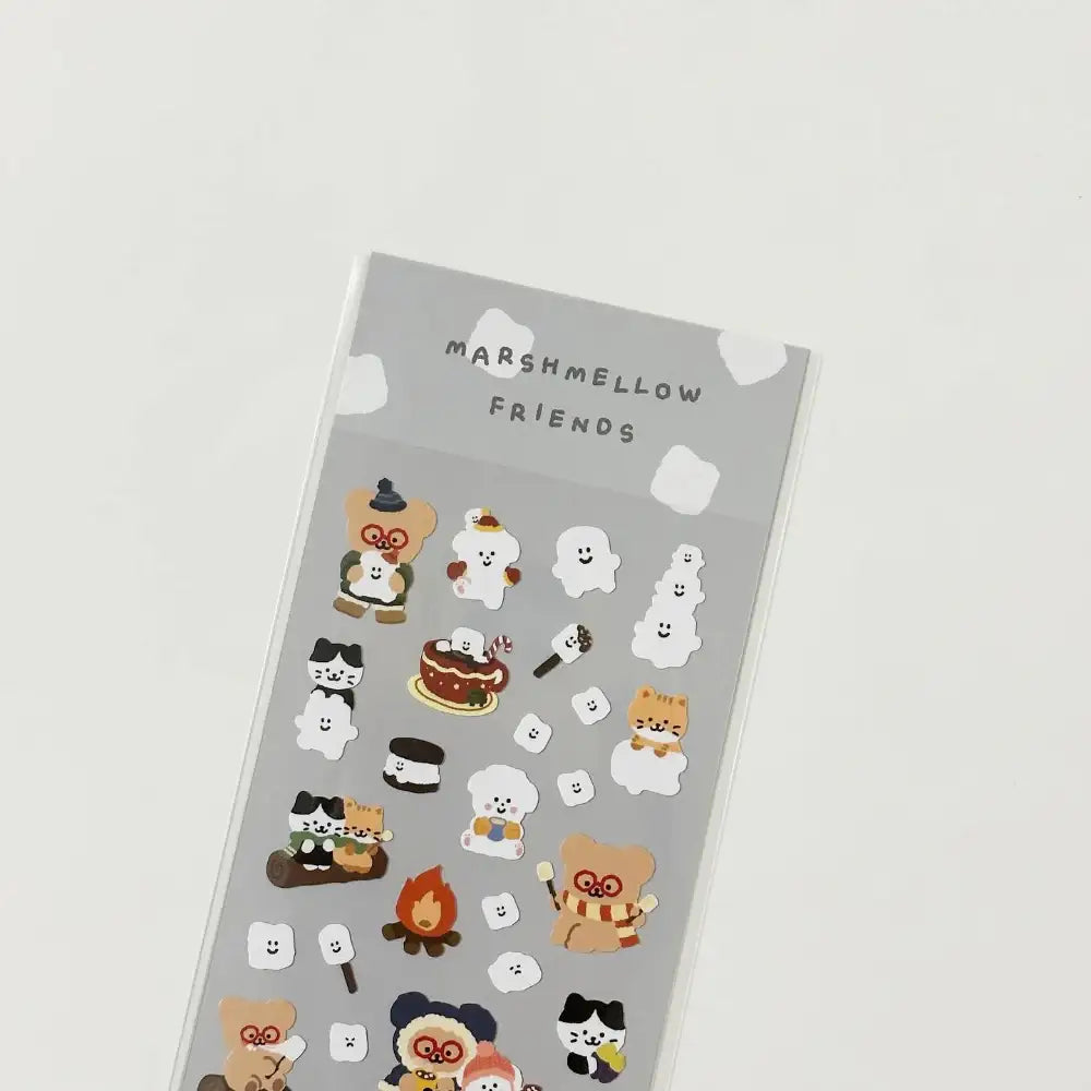 Teteum - Marshmallow Friends Sticker - Teteum - Stationary - Harumio