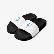 Luna Moon - Blue on Pattern Slippers - Marpple Shop - Slippers - Harumio