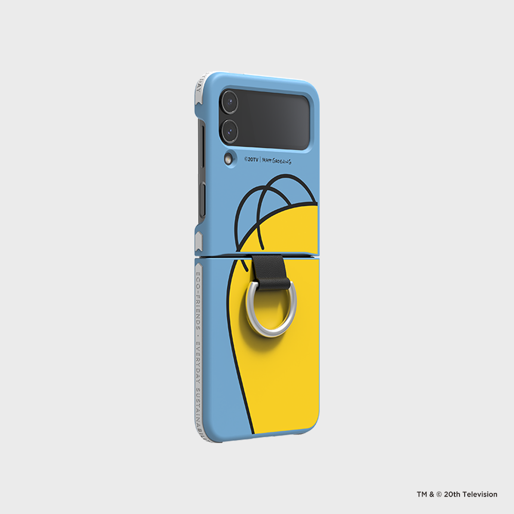 SLBS - Eco Lens Homer Simpson Cover with Ring (Galaxy Z Flip4)