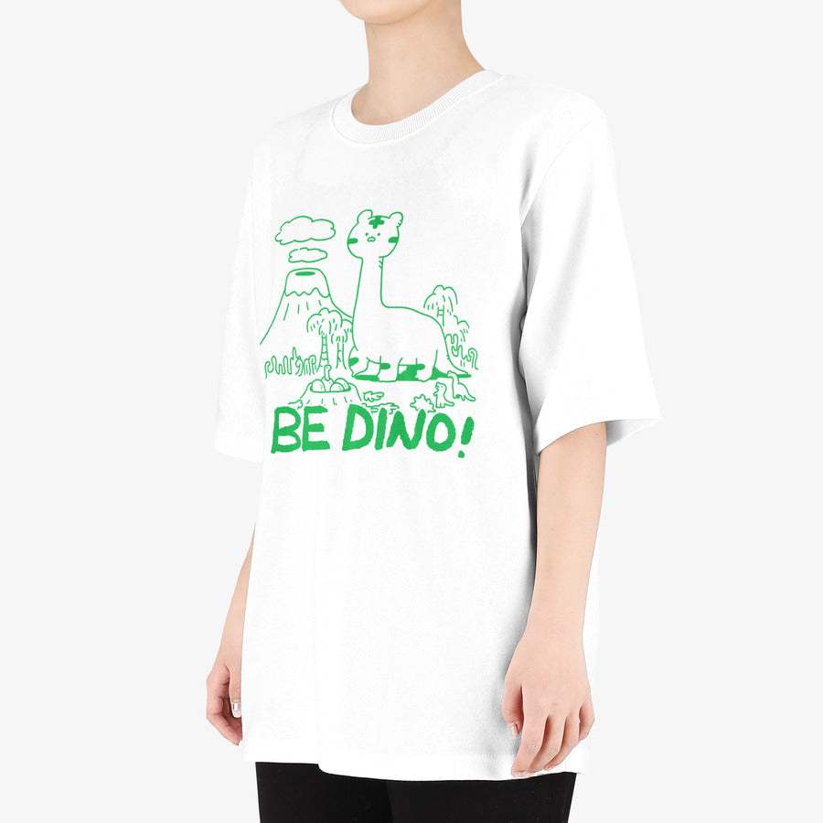 Timid Tiger Coco - BE DINO! Premium Cotton Adult T-shirt - Marpple Shop - T-Shirt - Harumio