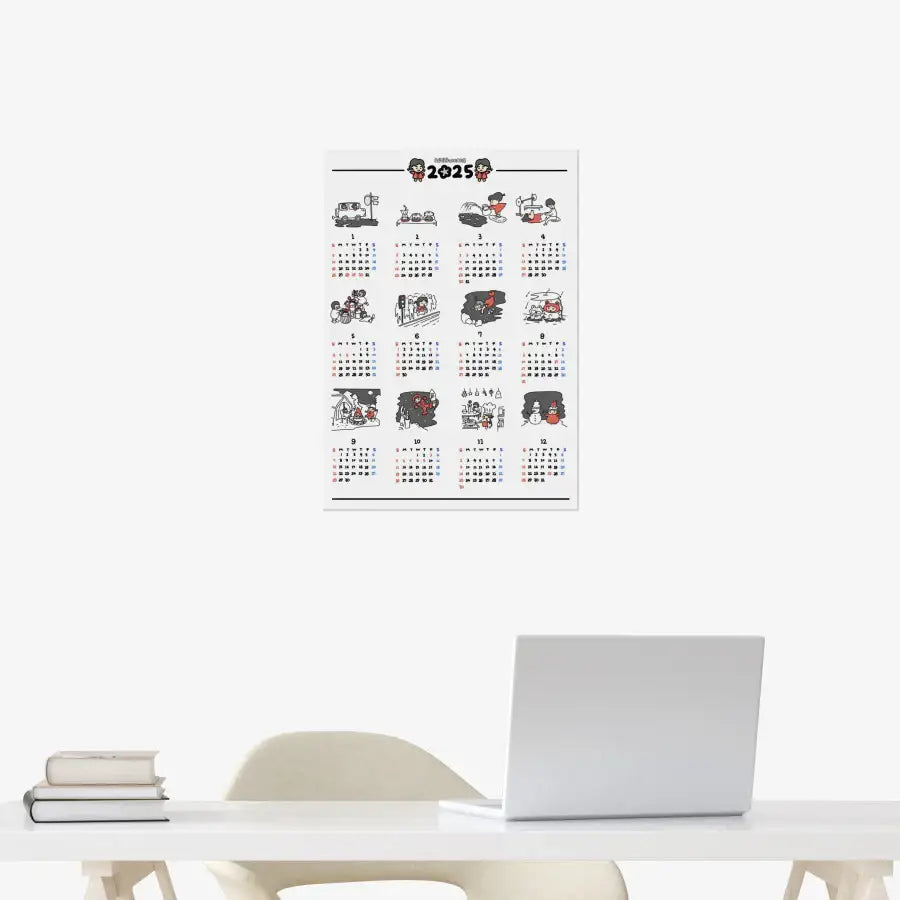 Jamkku Mong - 2025 Jamkku Mong A3 Poster Calendar - Marpple Shop - Calendar - Harumio