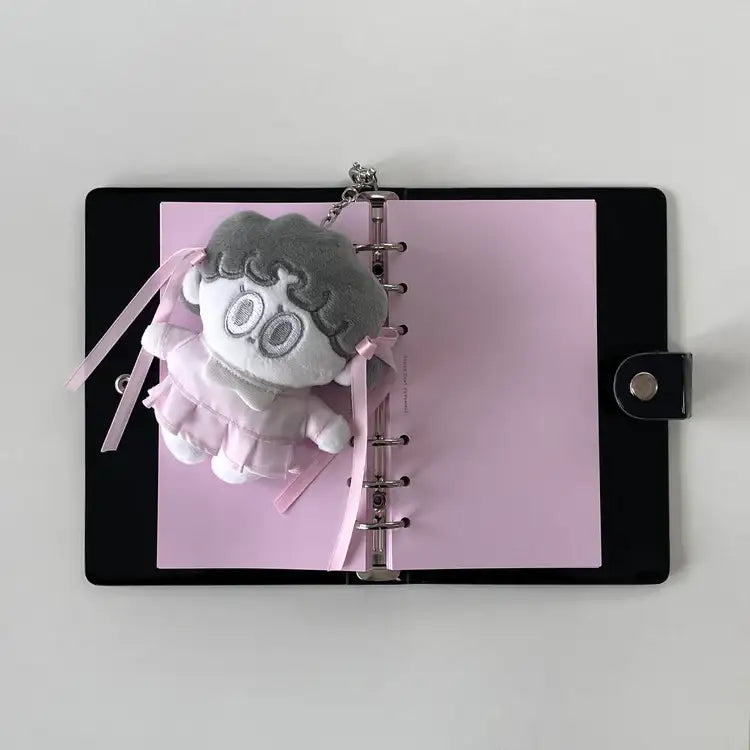 Standard Love Dance - LEEGONG Black Cherry Pie Doll Keyring - Line Friends Square - Keyring - Harumio