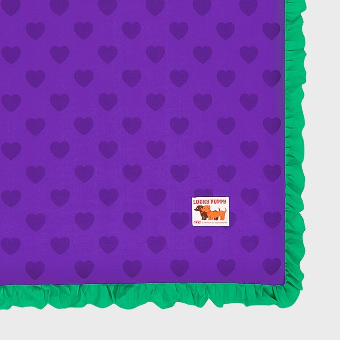 Wiggle Wiggle - Cooling Quilted Blanket (Lucky Puppy Purple)